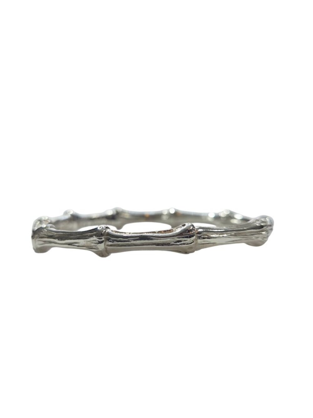 1996 Tiffany & Co. Sterling Silver Bamboo Bangle Bracelet #25228